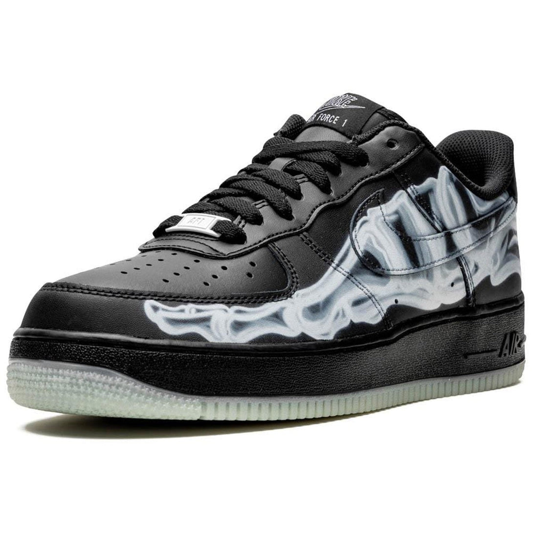 Nike Air Force 1 '07 QS 'Black Skeleton'- Streetwear Fashion - ellesey.com