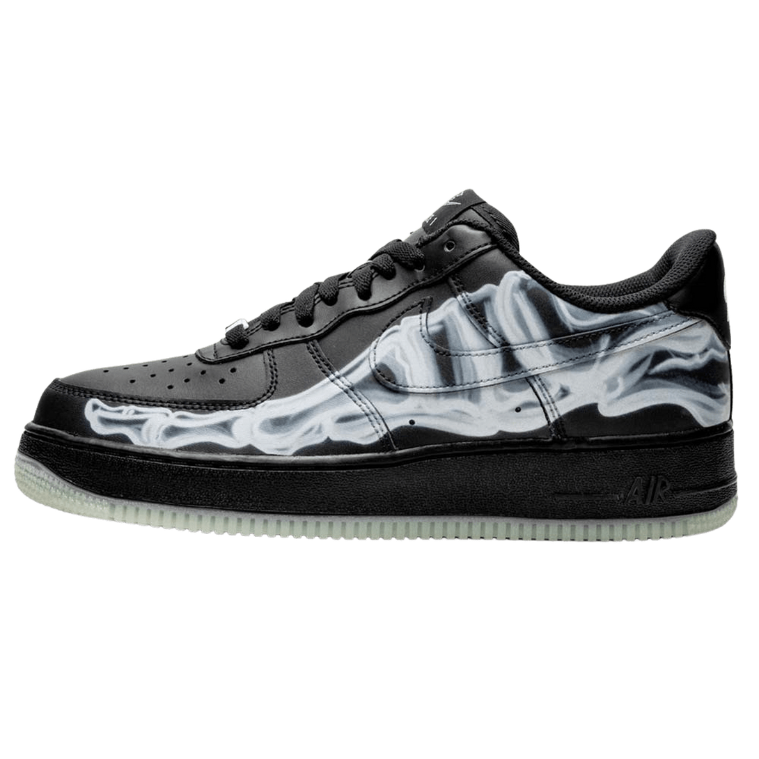 Nike Air Force 1 '07 QS 'Black Skeleton'- Streetwear Fashion - ellesey.com