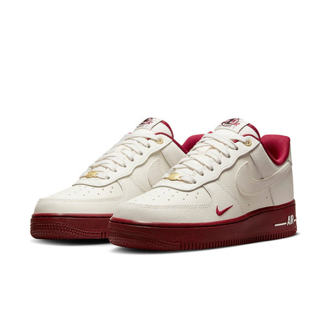 Nike Air Force 1 '07 SE '40th Anniversary - Sail Team Red'- Streetwear Fashion - ellesey.com