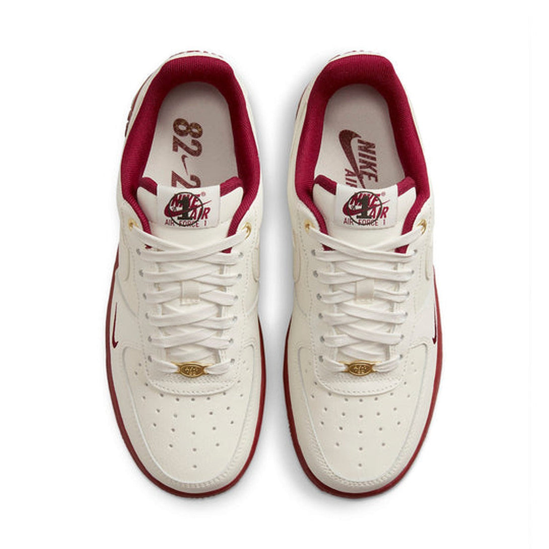 Nike Air Force 1 '07 SE '40th Anniversary - Sail Team Red'- Streetwear Fashion - ellesey.com