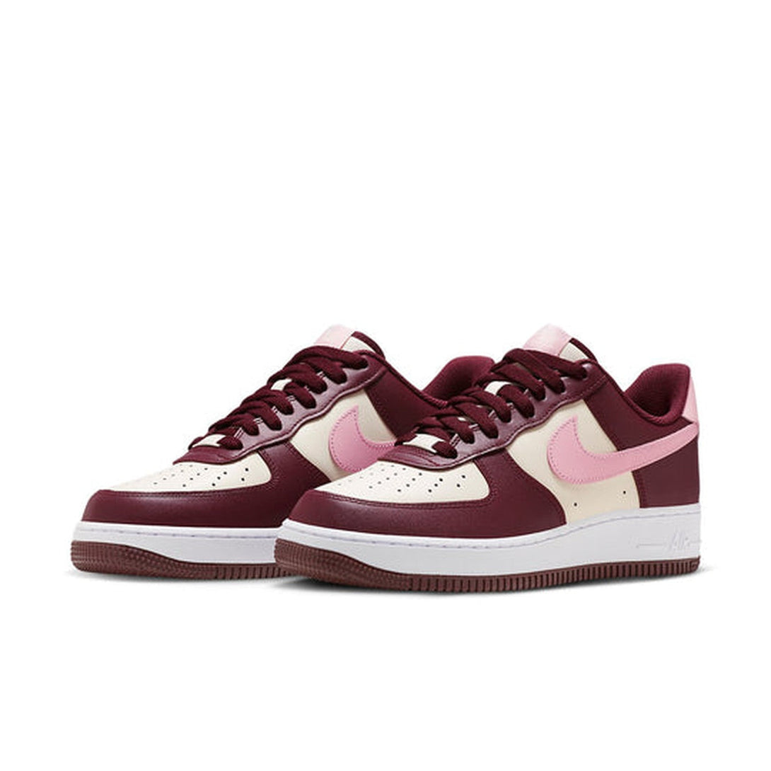 Nike Air Force 1 '07 'Sail Maroon'- Streetwear Fashion - ellesey.com