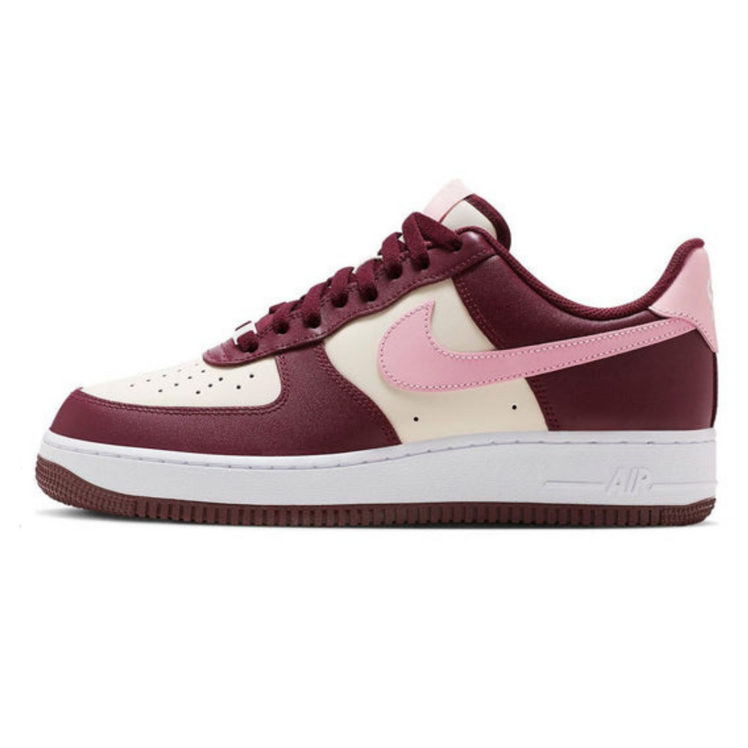 Nike Air Force 1 '07 'Sail Maroon'- Streetwear Fashion - ellesey.com