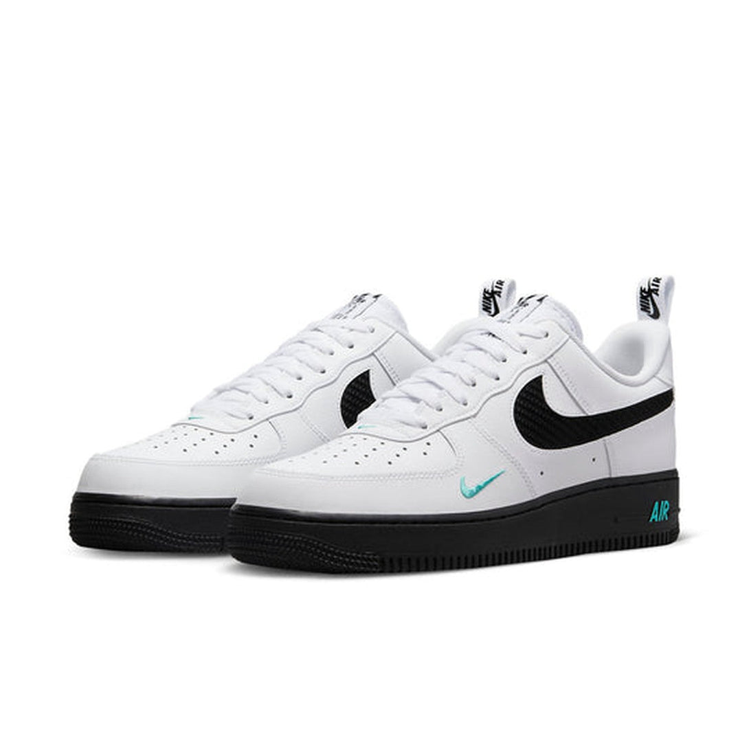 Nike Air Force 1 '07 'White Black Teal'- Streetwear Fashion - ellesey.com