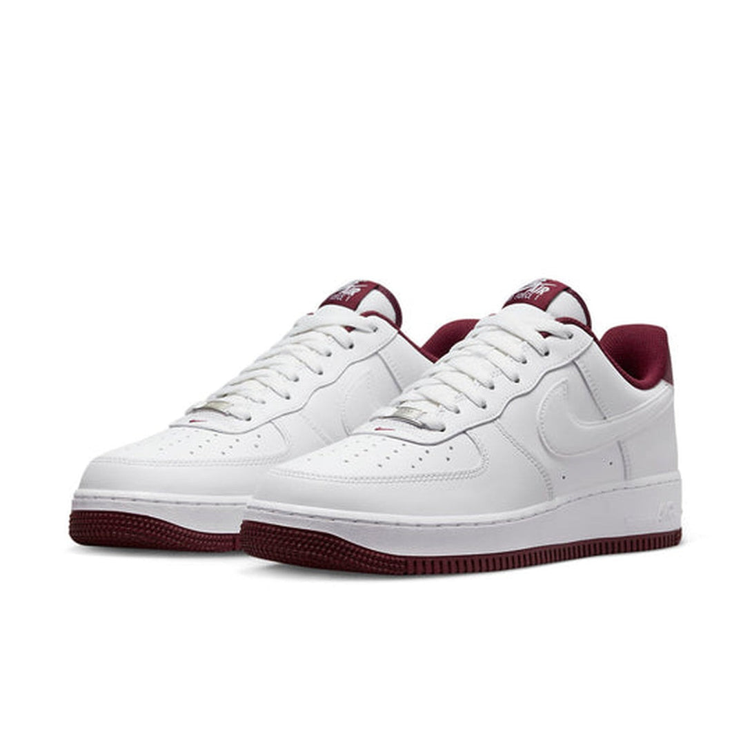 Nike Air Force 1 '07 'White Dark Beetroot'- Streetwear Fashion - ellesey.com