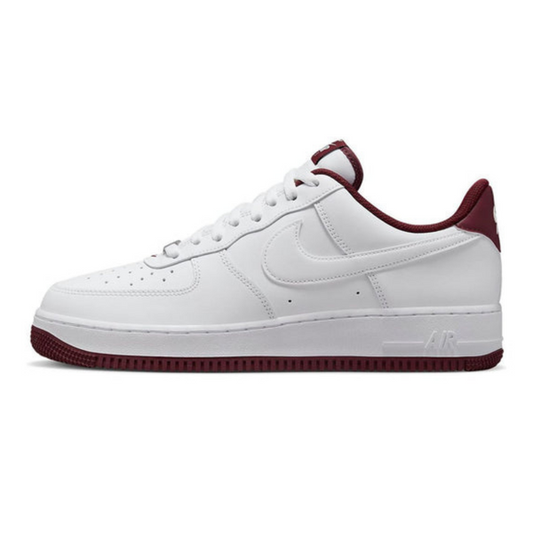 Nike Air Force 1 '07 'White Dark Beetroot'- Streetwear Fashion - ellesey.com