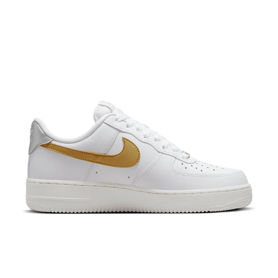 Nike Air Force 1 '07 'White Metallic Gold'- Streetwear Fashion - ellesey.com