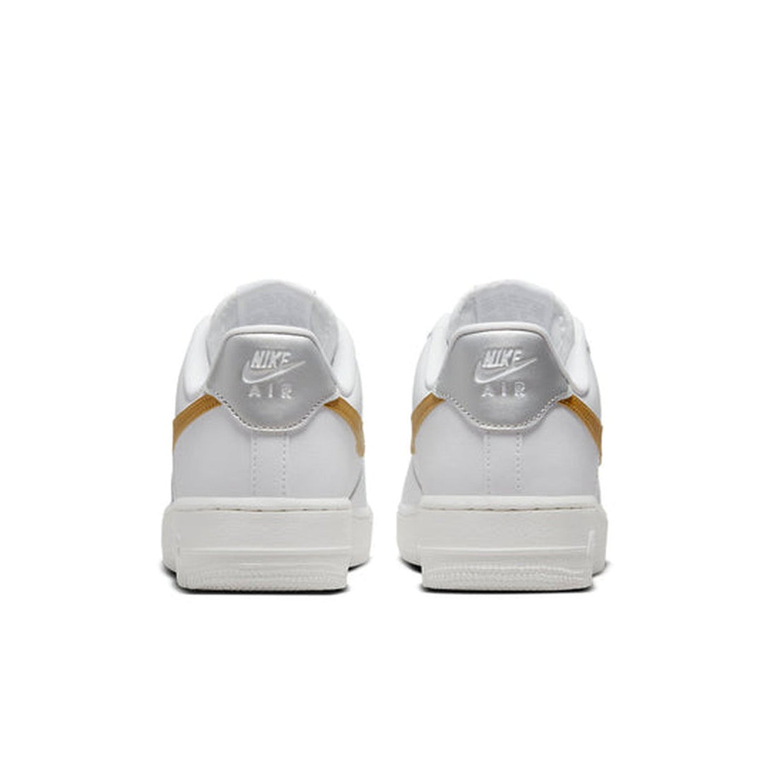 Nike Air Force 1 '07 'White Metallic Gold'- Streetwear Fashion - ellesey.com