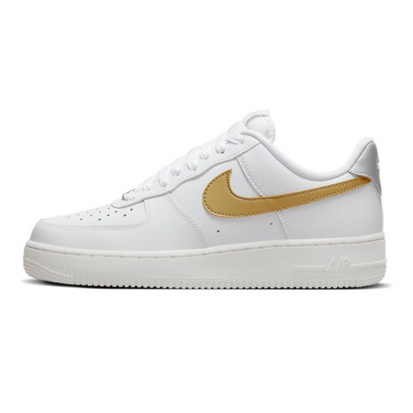 Nike Air Force 1 '07 'White Metallic Gold'- Streetwear Fashion - ellesey.com