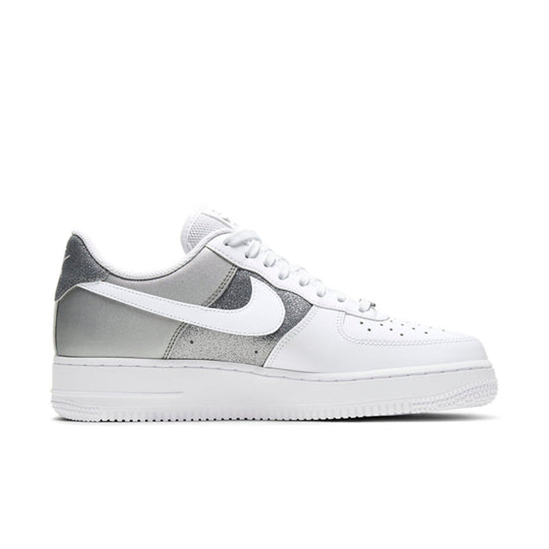 Nike Air Force 1 '07 'White Metallic Silver'- Streetwear Fashion - ellesey.com