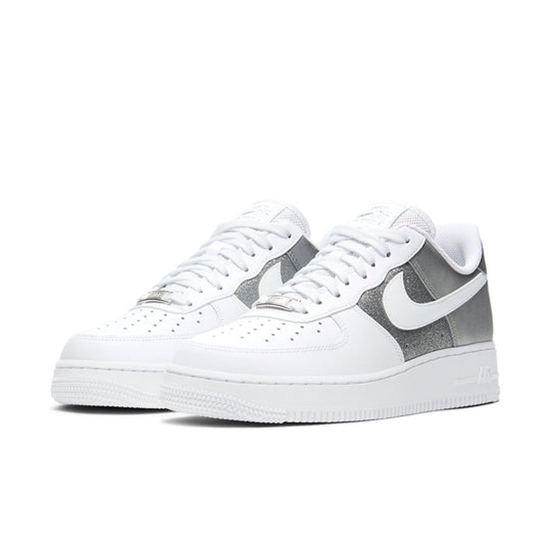 Nike Air Force 1 '07 'White Metallic Silver'- Streetwear Fashion - ellesey.com