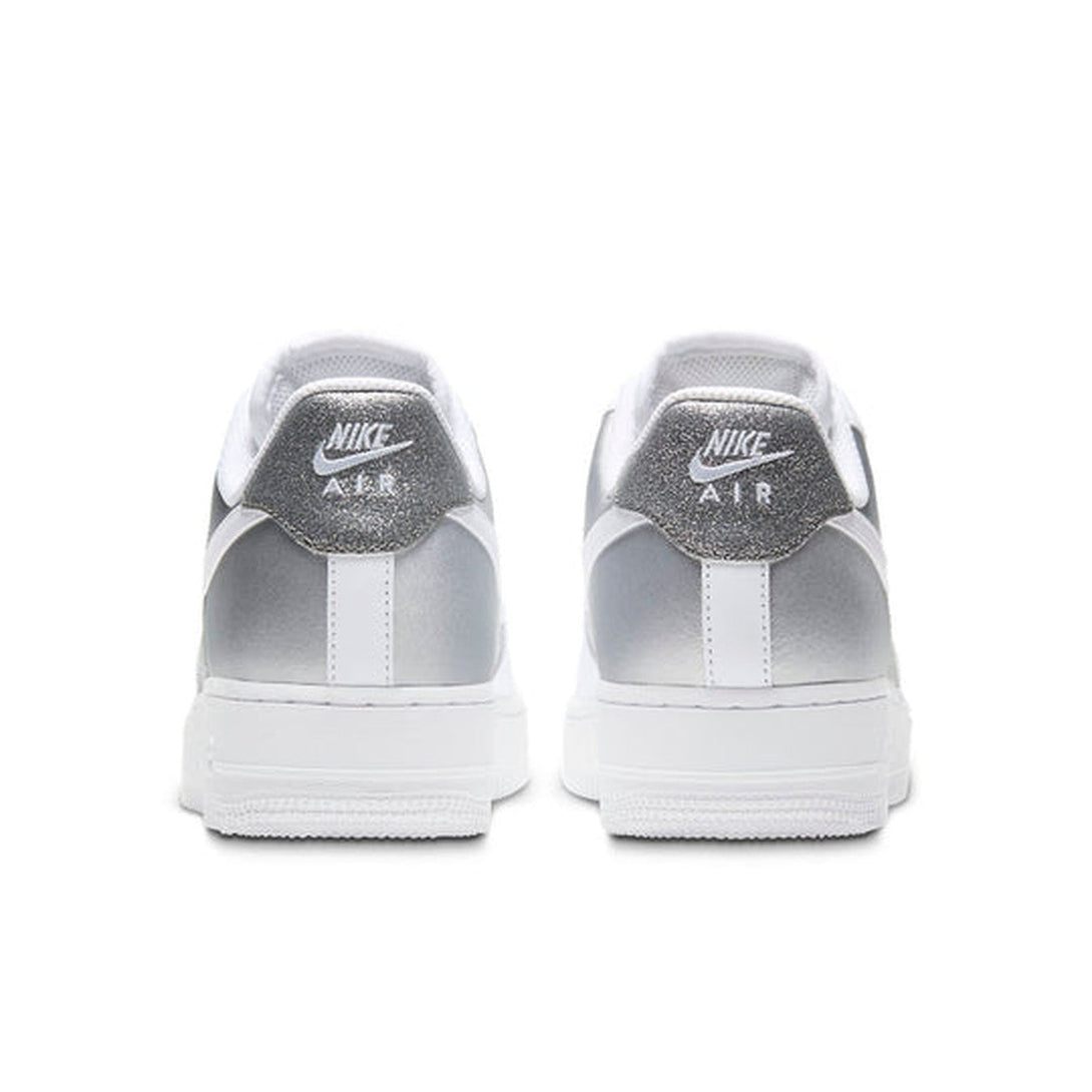 Nike Air Force 1 '07 'White Metallic Silver'- Streetwear Fashion - ellesey.com