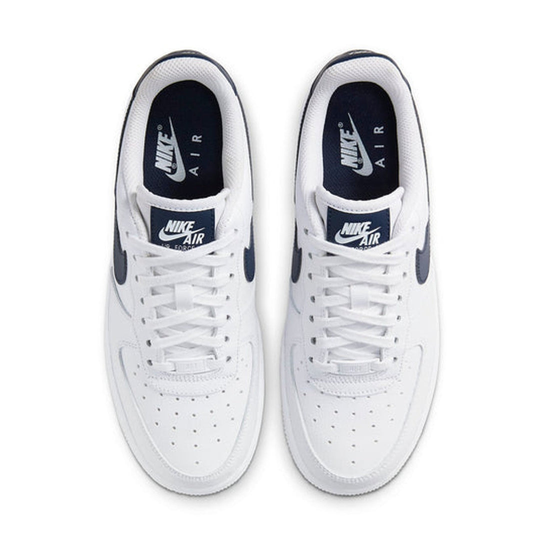 Nike Air Force 1 '07 'White Midnight Navy'- Streetwear Fashion - ellesey.com