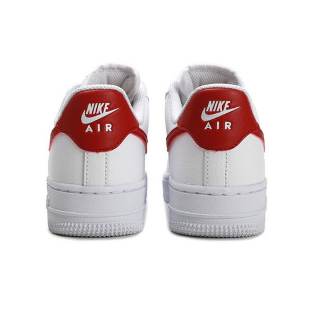 Nike Air Force 1 '07 'White Noble Red'- Streetwear Fashion - ellesey.com