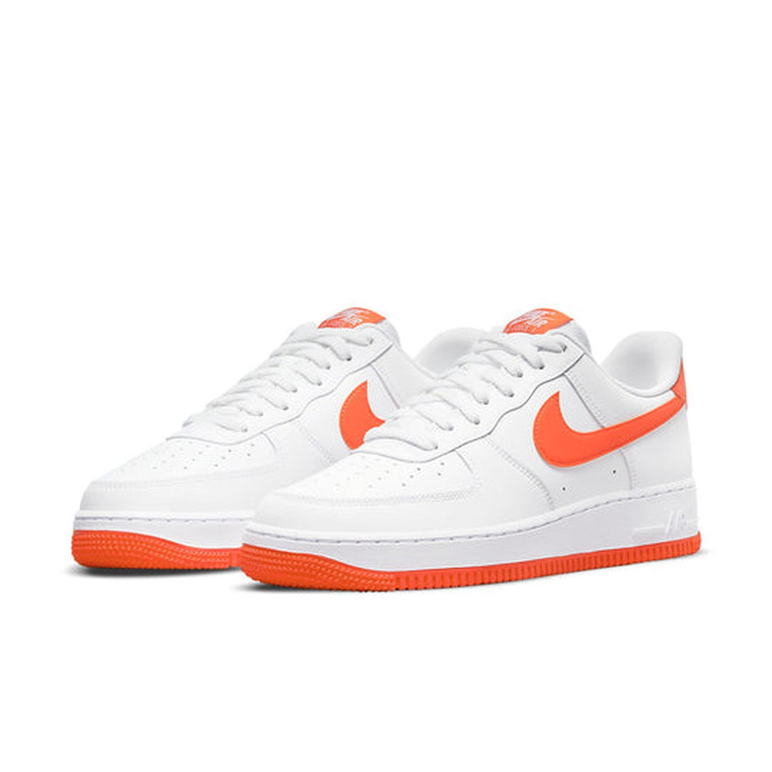 Nike Air Force 1 '07 'White Team Orange'- Streetwear Fashion - ellesey.com