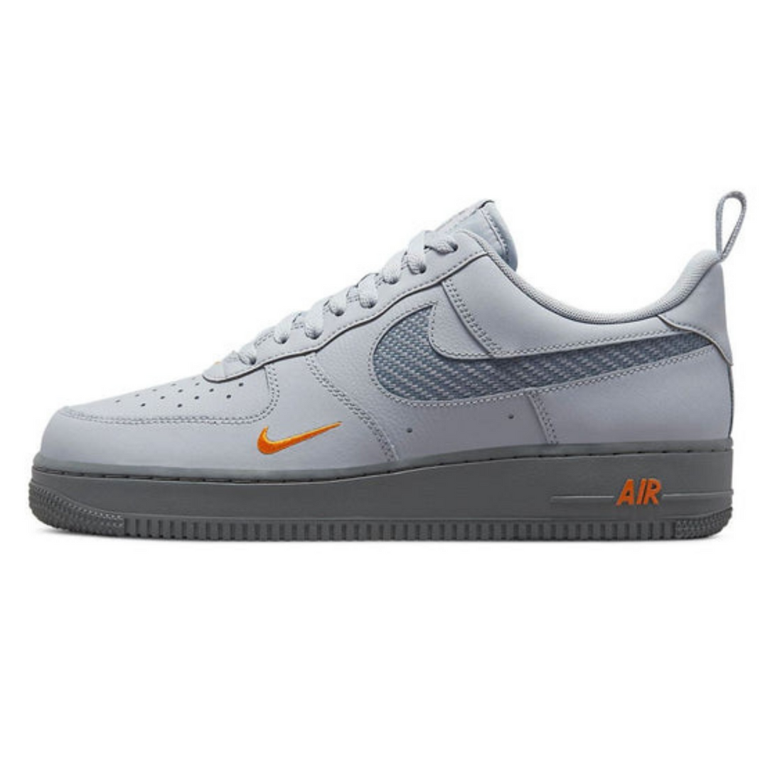 Nike Air Force 1 '07 'Wolf Grey Kumquat'- Streetwear Fashion - ellesey.com