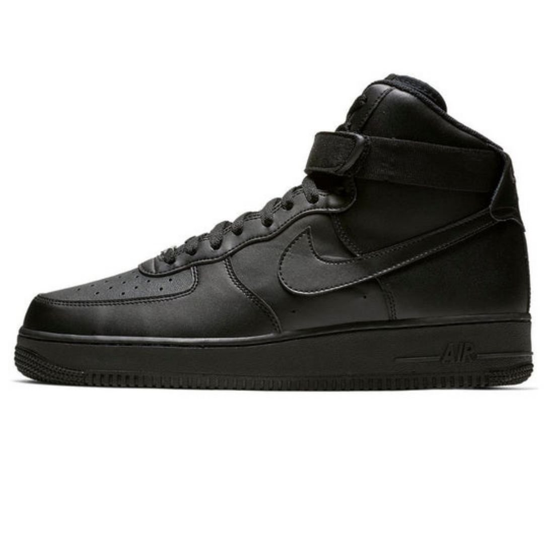 Nike Air Force 1 High '07 'Triple Black 2020'- Streetwear Fashion - ellesey.com