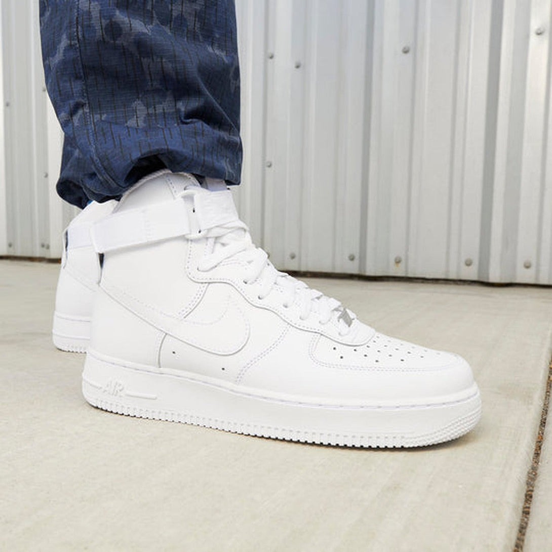 Nike Air Force 1 High '07 'Triple White'- Streetwear Fashion - ellesey.com