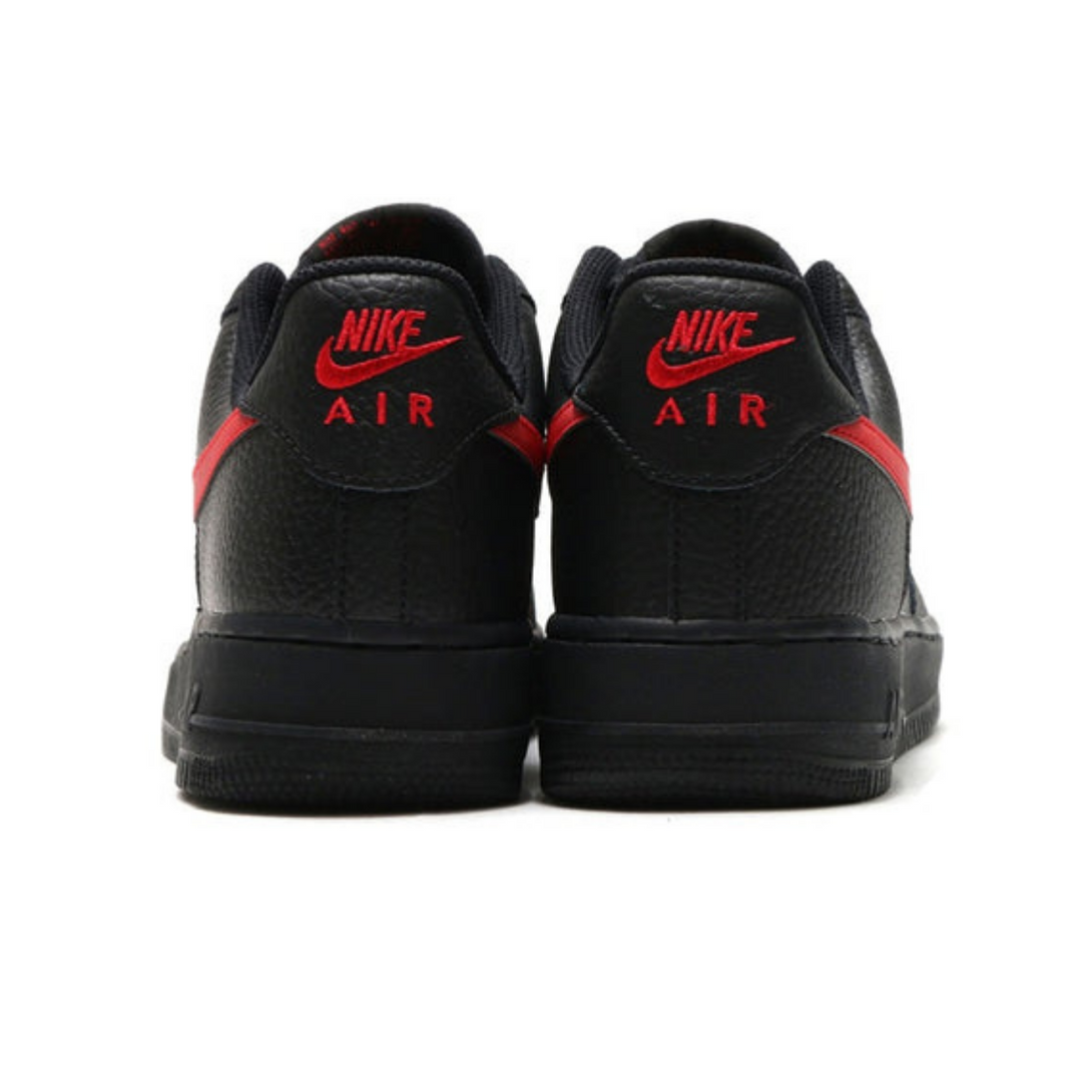 Nike Air Force 1 Low '07 'Black University Red'- Streetwear Fashion - ellesey.com