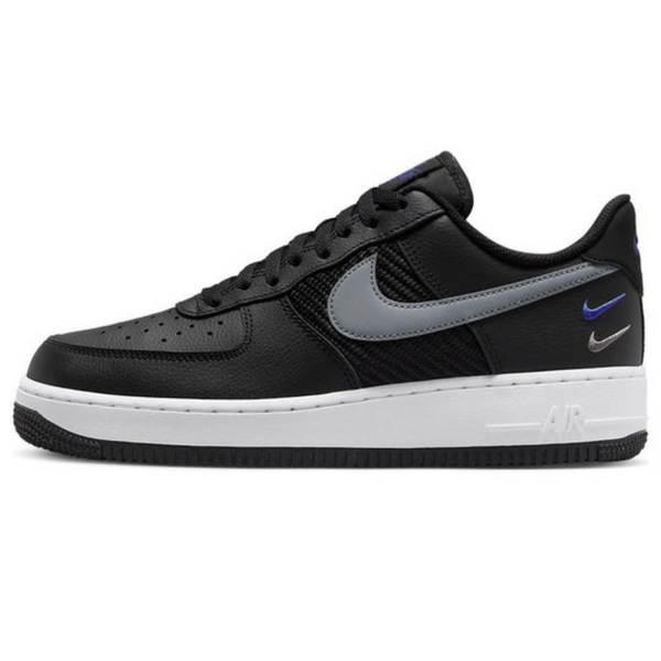 Nike Air Force 1 Low '07 'Double Swoosh Black Racer Blue'- Streetwear Fashion - ellesey.com