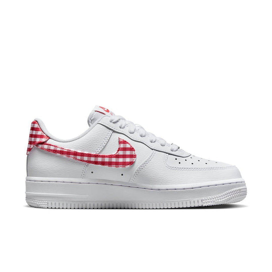 Nike Air Force 1 Low '07 Essential 'Mystic Red Gingham'- Streetwear Fashion - ellesey.com