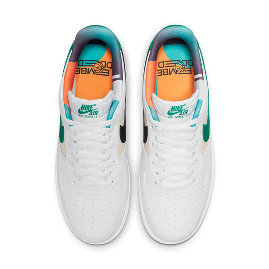 Nike Air Force 1 Low '07 LV8 EMB 'White Malachite'- Streetwear Fashion - ellesey.com