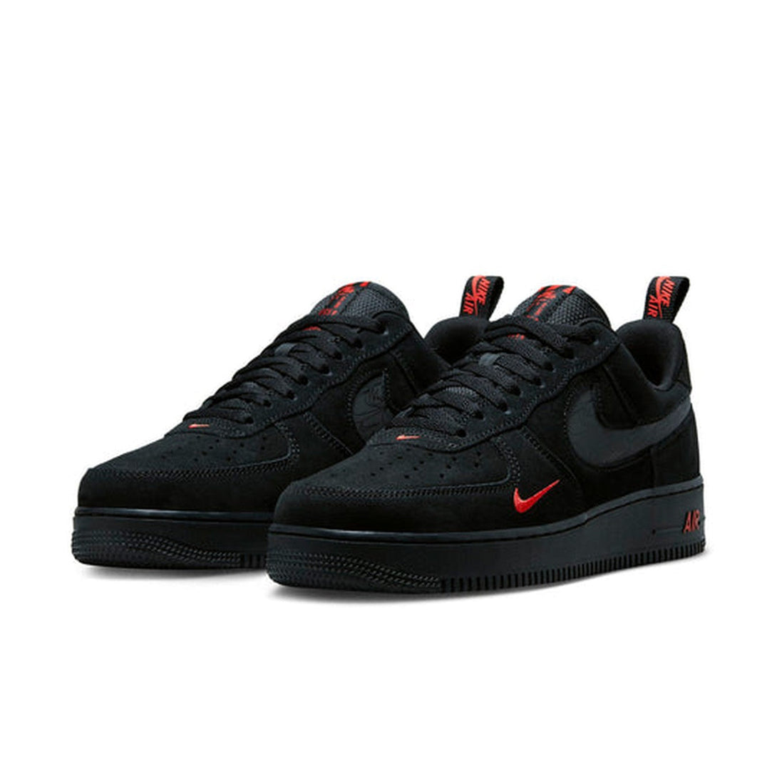 Nike Air Force 1 Low '07 LV8 'Multi-Swoosh Black Crimson'- Streetwear Fashion - ellesey.com