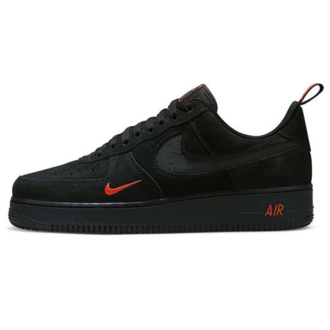 Nike Air Force 1 Low '07 LV8 'Multi-Swoosh Black Crimson'- Streetwear Fashion - ellesey.com