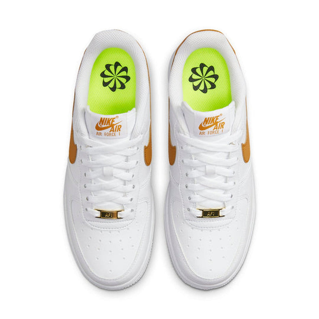 Nike Air Force 1 Low '07 Next Nature 'White Gold Suede'- Streetwear Fashion - ellesey.com