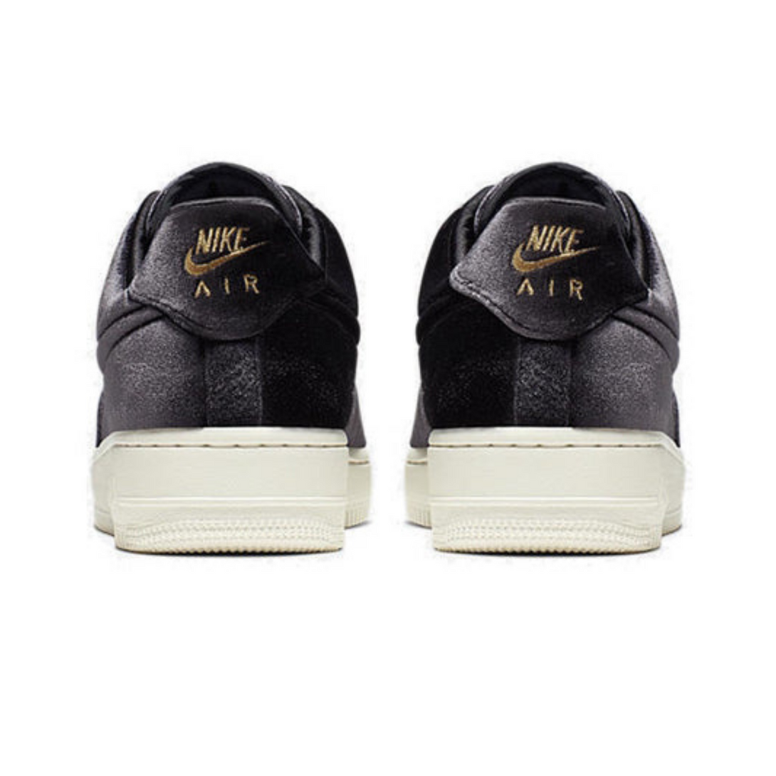 Nike Air Force 1 Low '07 Premium 'Black Velour'- Streetwear Fashion - ellesey.com