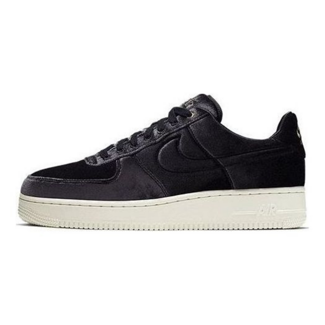 Nike Air Force 1 Low '07 Premium 'Black Velour'- Streetwear Fashion - ellesey.com