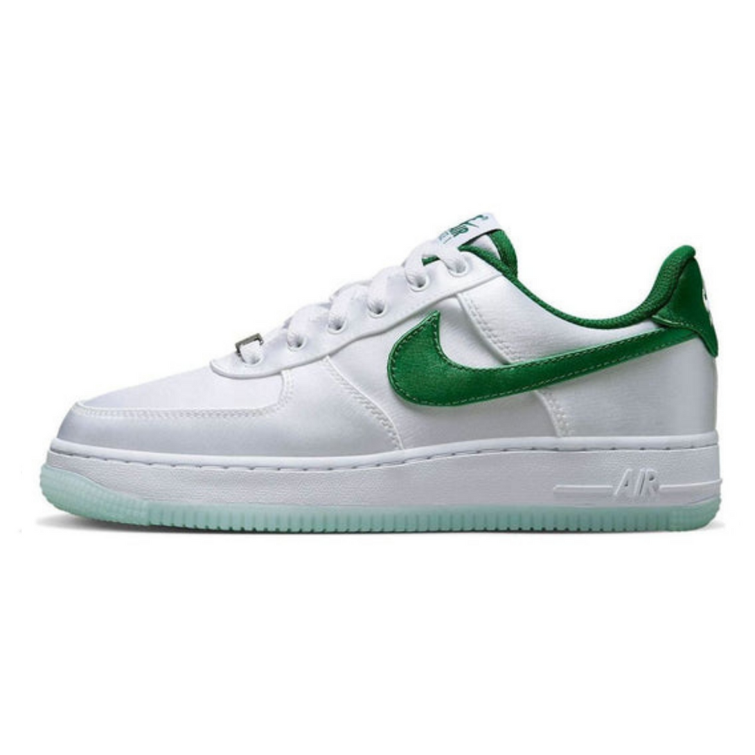 Nike Air Force 1 Low '07 'Satin' White Pine Green- Streetwear Fashion - ellesey.com