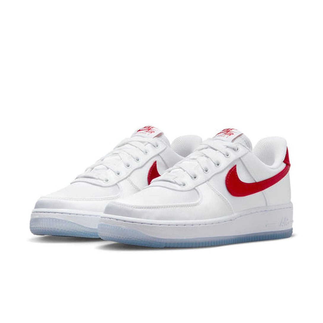 Nike Air Force 1 Low '07 'Satin White Varsity Red'- Streetwear Fashion - ellesey.com