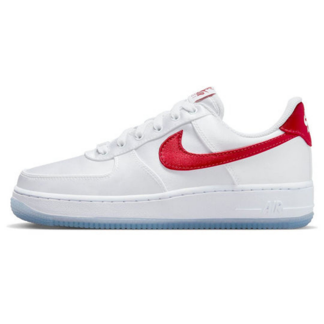 Nike Air Force 1 Low '07 'Satin White Varsity Red'- Streetwear Fashion - ellesey.com