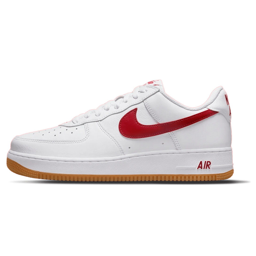 Nike Air Force 1 Low 'Colour of the Month - White University Red'- Streetwear Fashion - ellesey.com