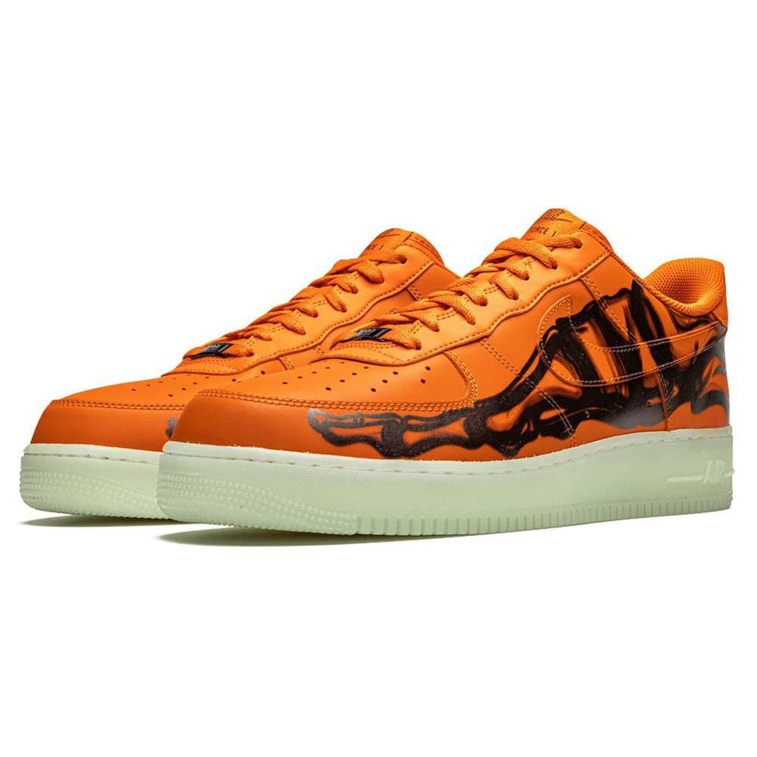 Nike Air Force 1 Low 'Orange Skeleton'- Streetwear Fashion - ellesey.com