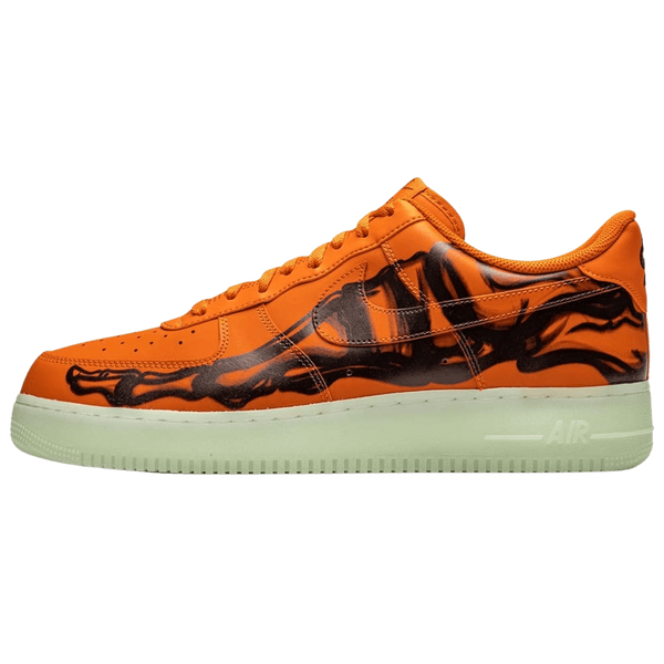 Nike Air Force 1 Low 'Orange Skeleton'- Streetwear Fashion - ellesey.com