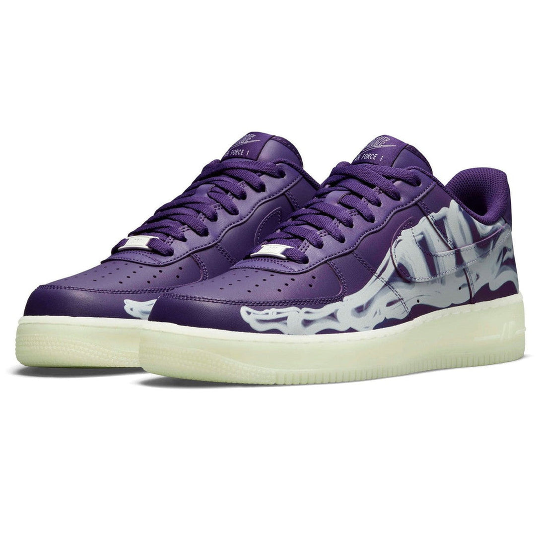 Nike Air Force 1 Low 'Purple Skeleton'- Streetwear Fashion - ellesey.com