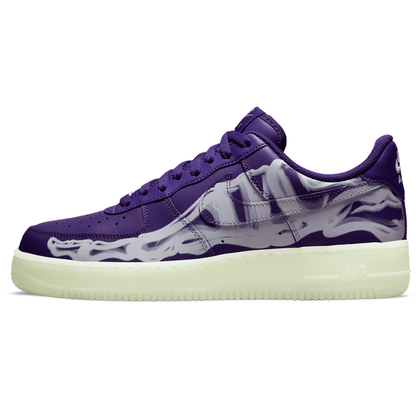 Nike Air Force 1 Low 'Purple Skeleton'- Streetwear Fashion - ellesey.com