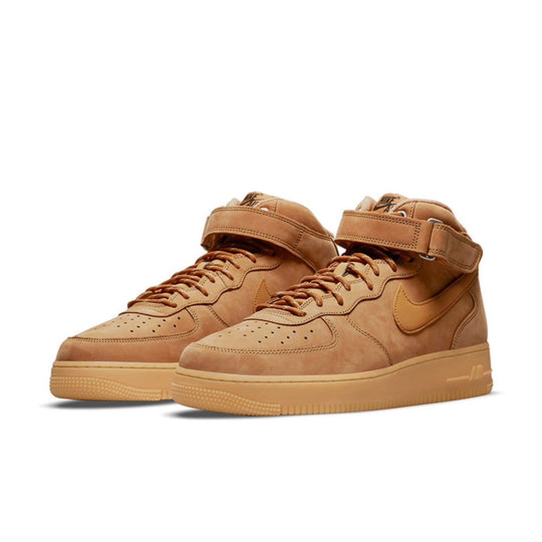 Nike Air Force 1 Mid '07 'Flax'- Streetwear Fashion - ellesey.com