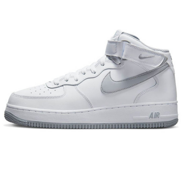 Nike Air Force 1 Mid '07 'White Wolf Grey'- Streetwear Fashion - ellesey.com