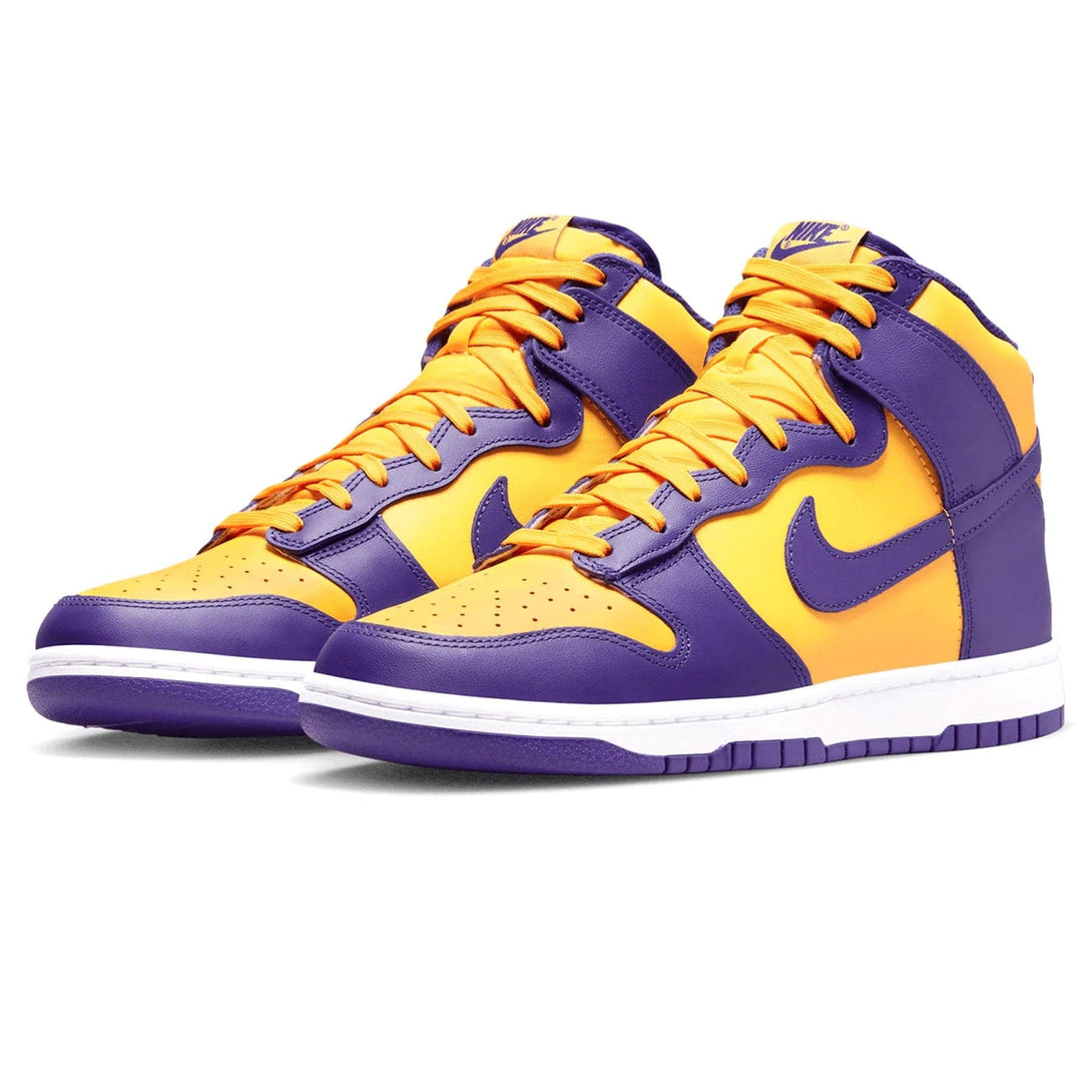 Nike Dunk High 'Lakers'- Streetwear Fashion - ellesey.com