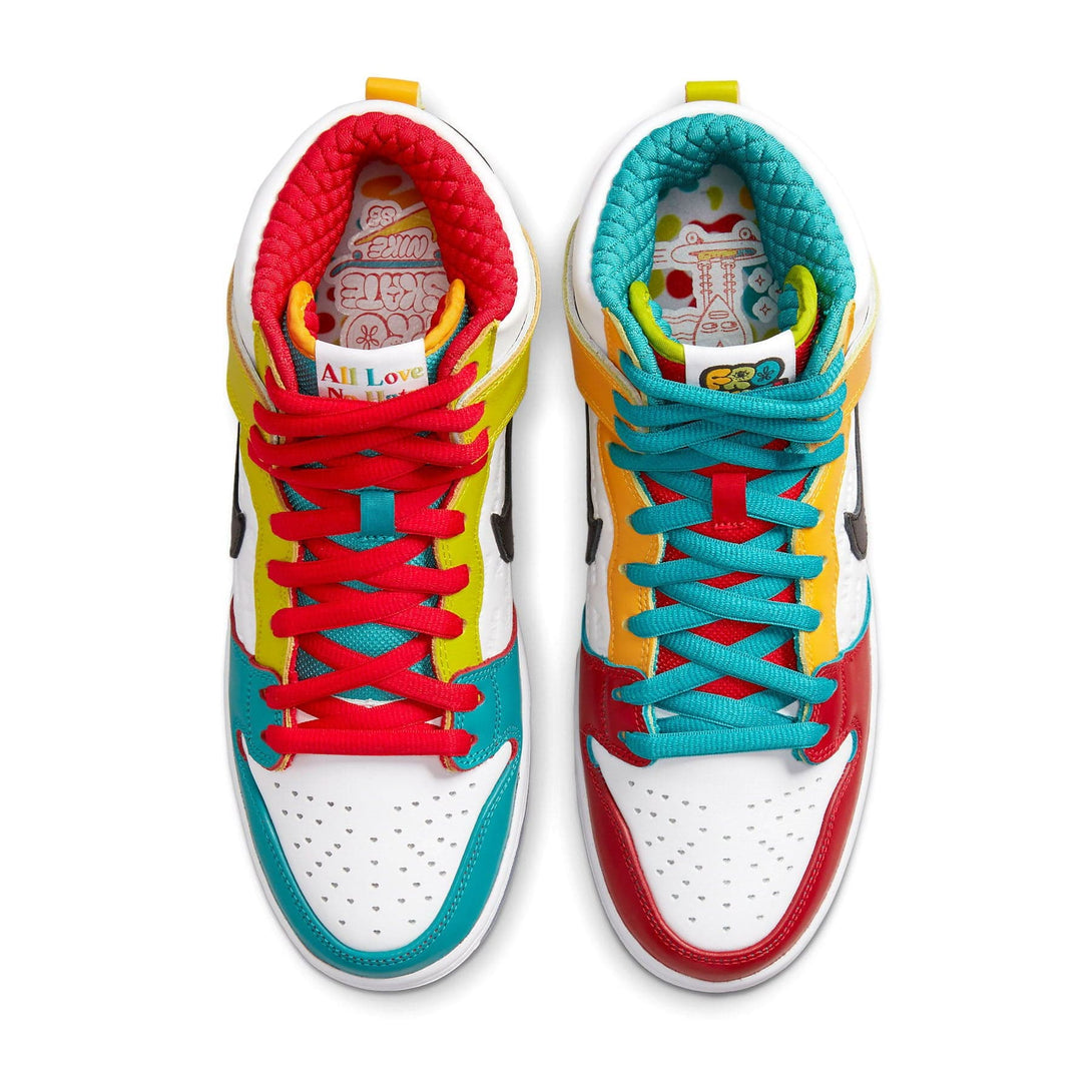 Nike Dunk High SB x froSkate 'All Love No Hate'- Streetwear Fashion - ellesey.com