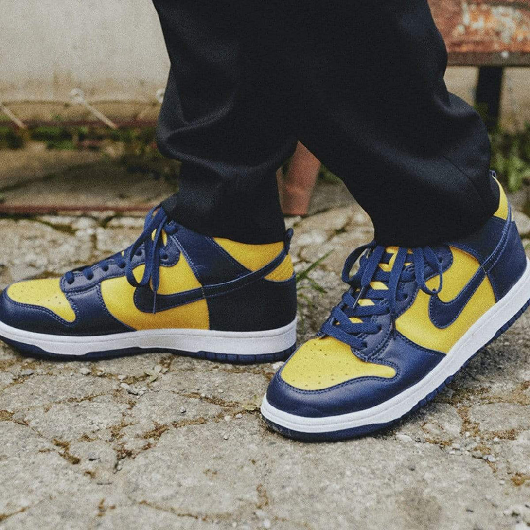 Nike Dunk High SP 'Michigan' 2020- Streetwear Fashion - ellesey.com