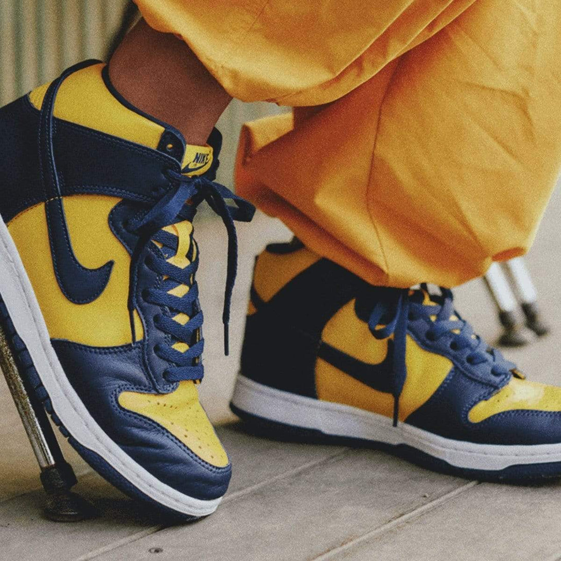 Nike Dunk High SP 'Michigan' 2020- Streetwear Fashion - ellesey.com