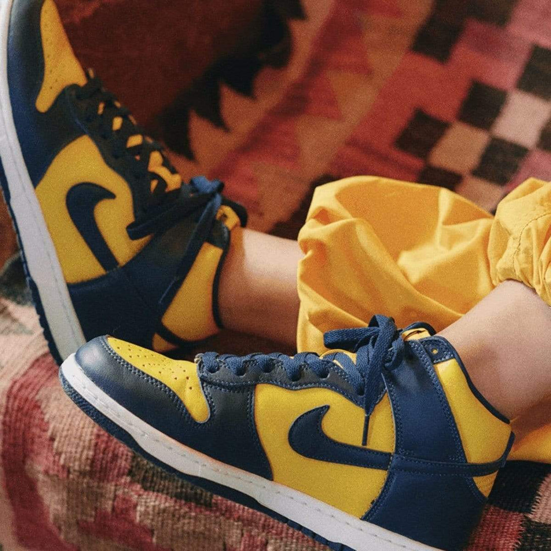 Nike Dunk High SP 'Michigan' 2020- Streetwear Fashion - ellesey.com