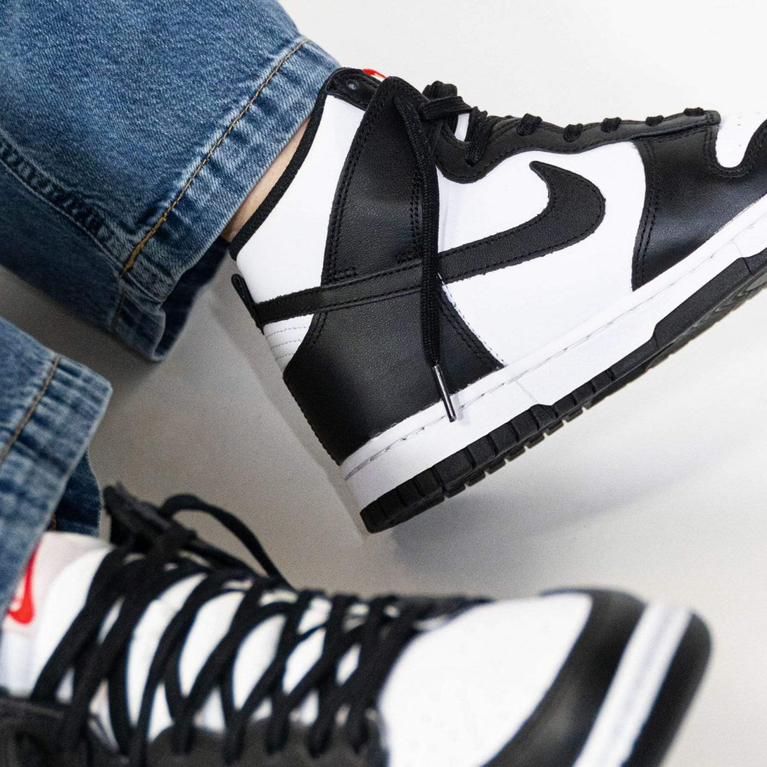 Nike Dunk High Wmns 'Black White'- Streetwear Fashion - ellesey.com