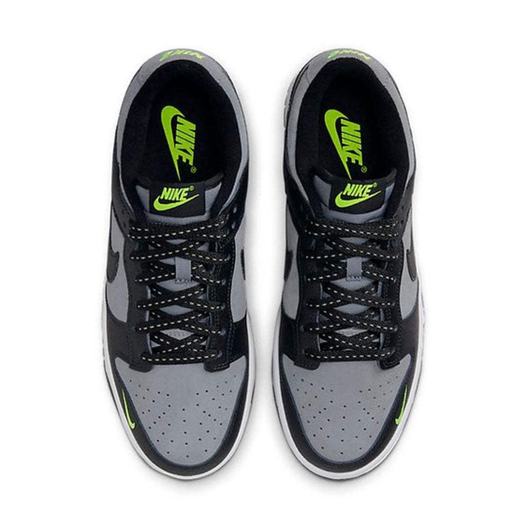 Nike Dunk Low 'Black Grey Green Strike'- Streetwear Fashion - ellesey.com