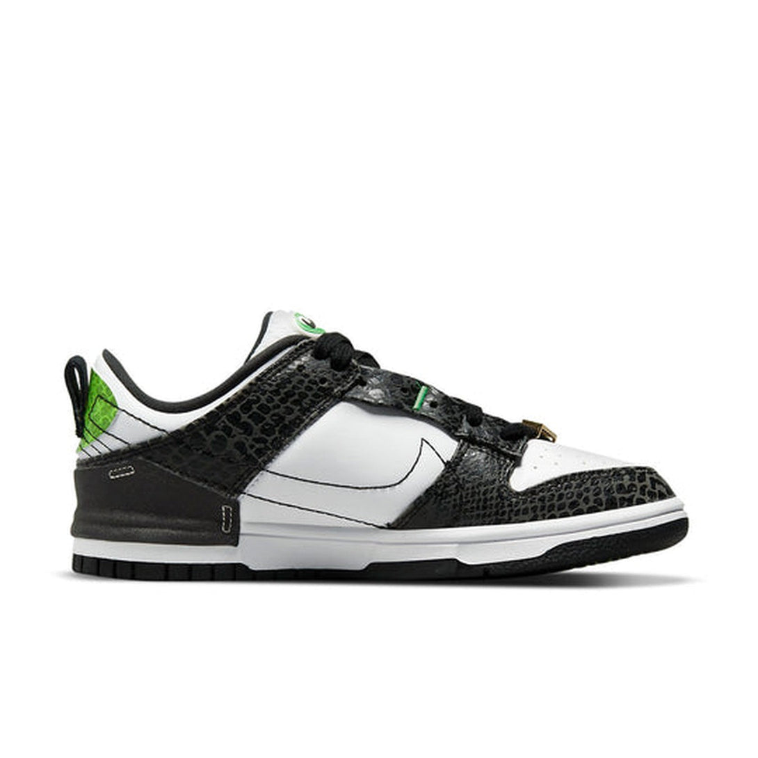 Nike Dunk Low Disrupt 2 'Just Do It - Black Snakeskin'- Streetwear Fashion - ellesey.com