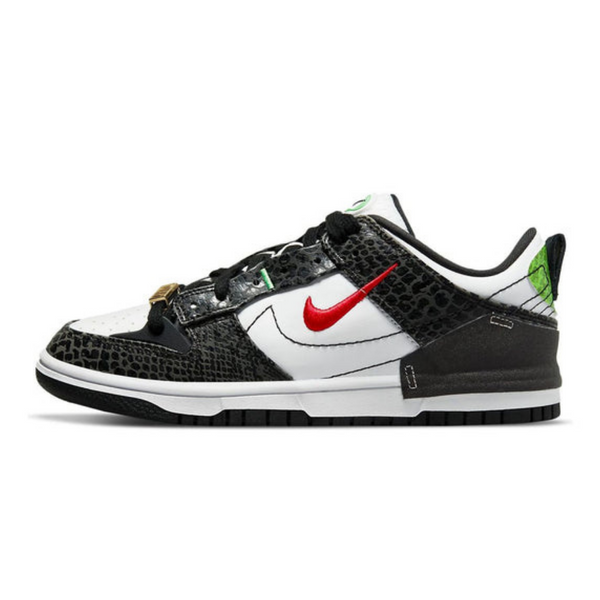 Nike Dunk Low Disrupt 2 'Just Do It - Black Snakeskin'- Streetwear Fashion - ellesey.com