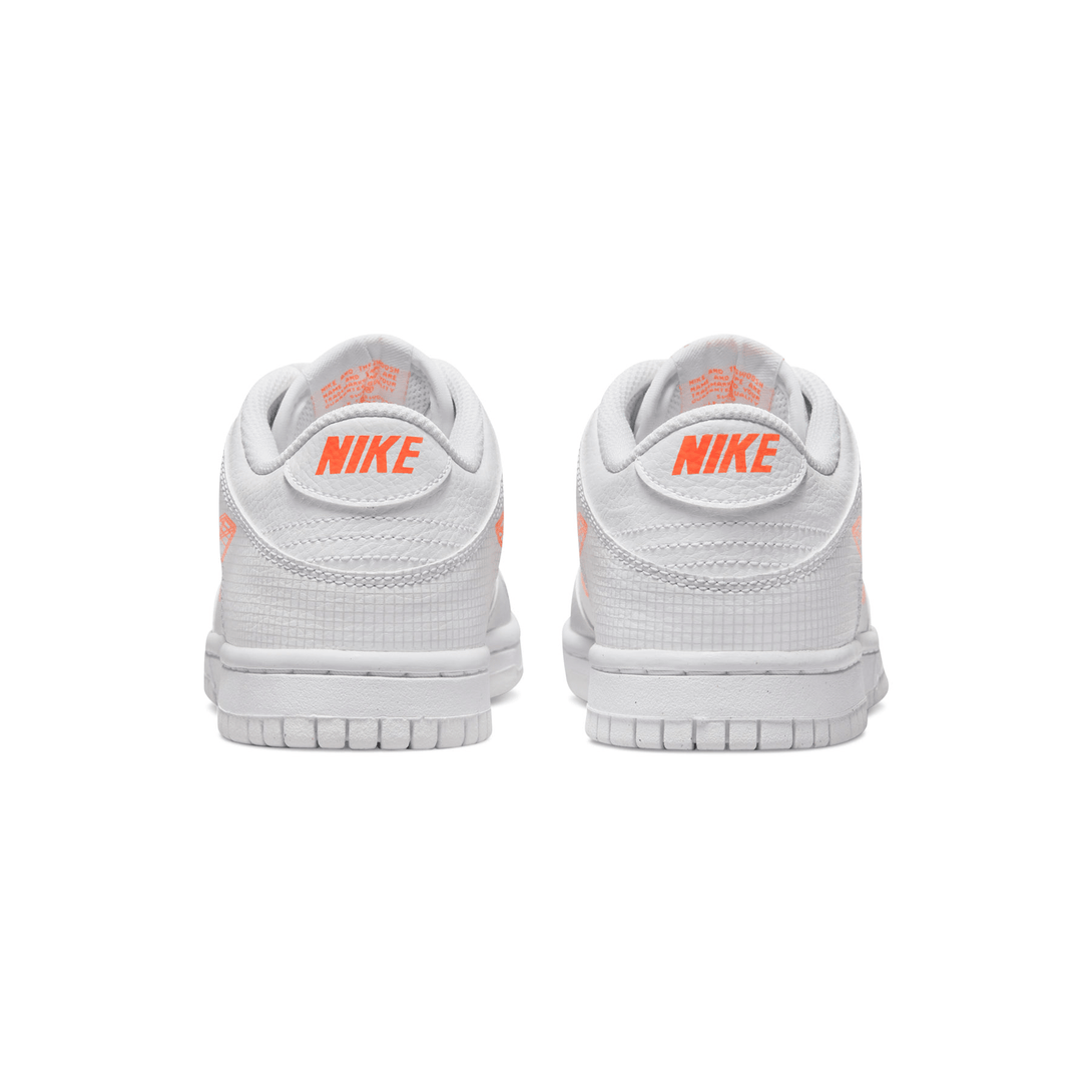 Nike Dunk Low GS 3D Swoosh White Grey- Streetwear Fashion - ellesey.com